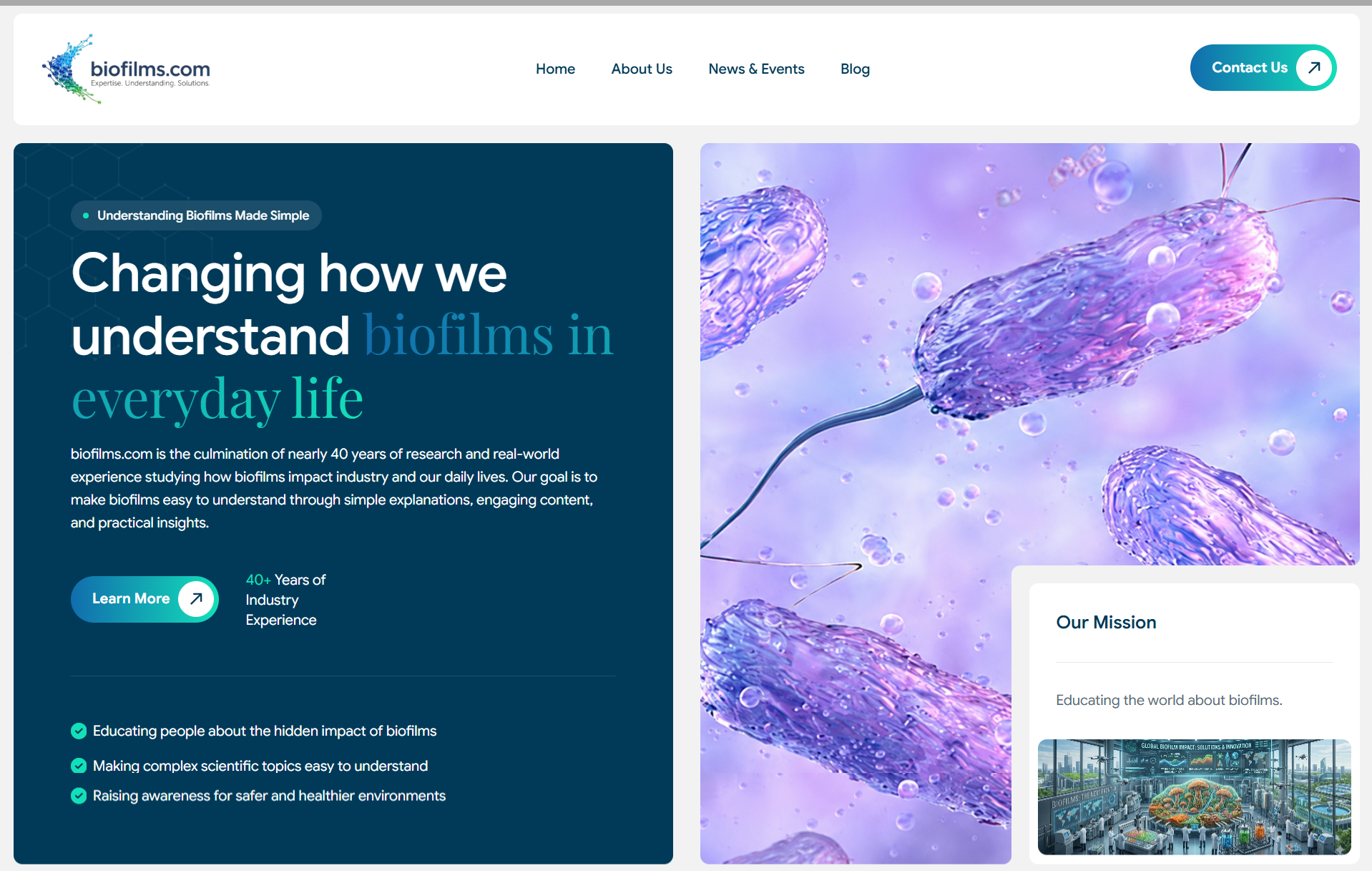 a portfolio biofilms image